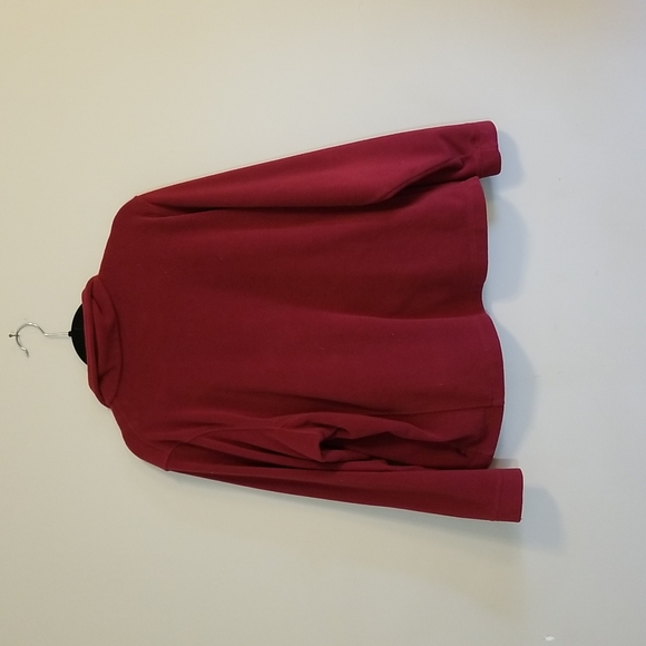 WOOLRICH Red Fleece Full Zip Sweater - Picture 2 of 5